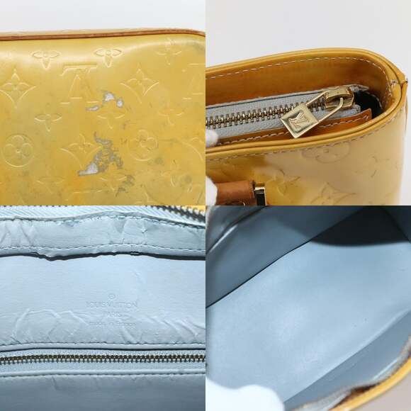 LOUIS VUITTON Monogram Vernis Houston Hand Bag Gris M91053 - Picture 11 of 13